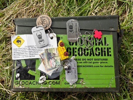 Geocache e uns quantos Travel Bugs